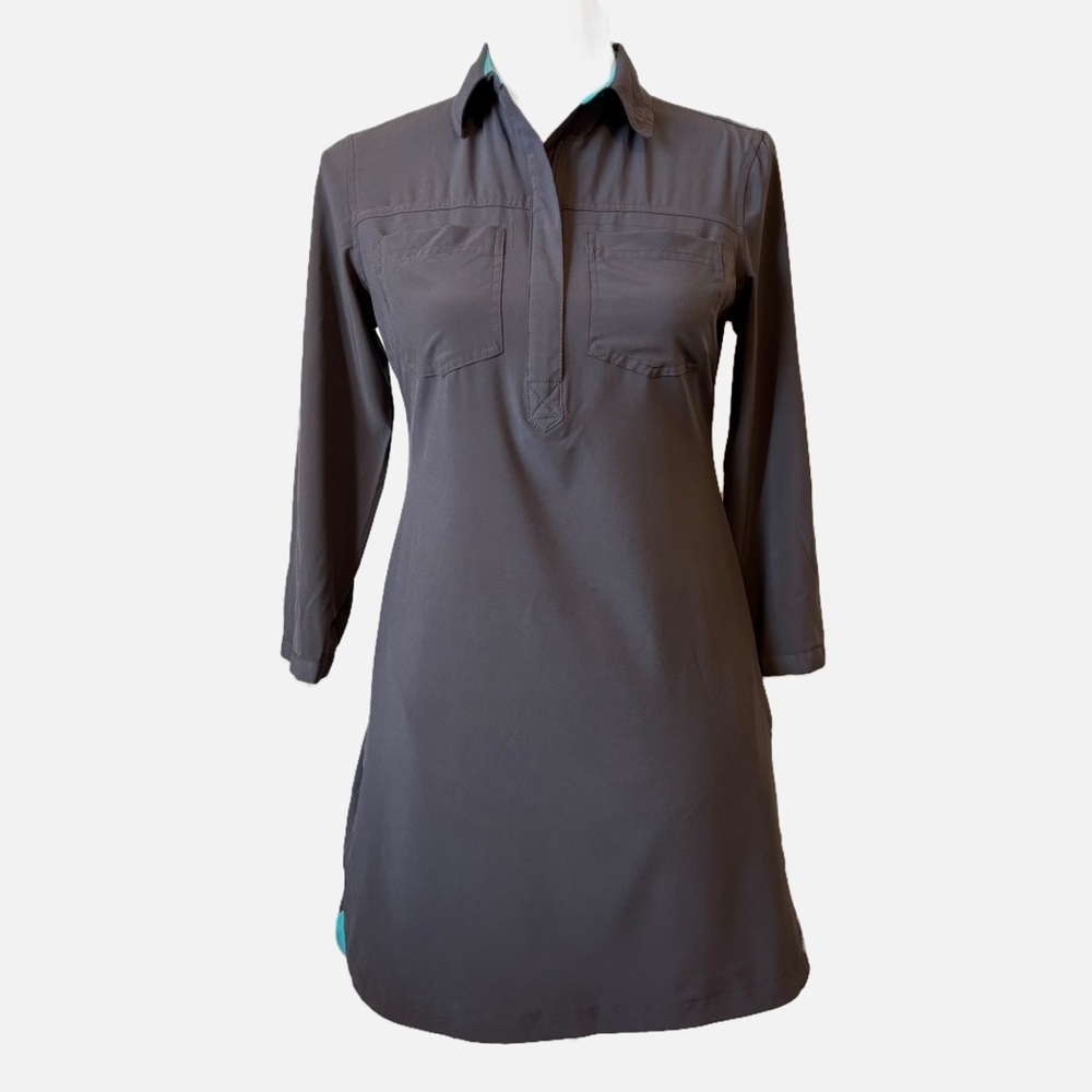 Title Nine Adventurista Nimblene 1/4 Zip Dress Women’s XS Outdoor Hiking Casual